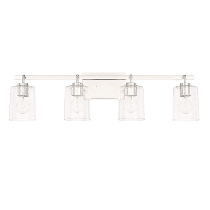 HomePlace by Capital Lighting Greyson 4 Light Vanity, Chrome - 128541CH-449