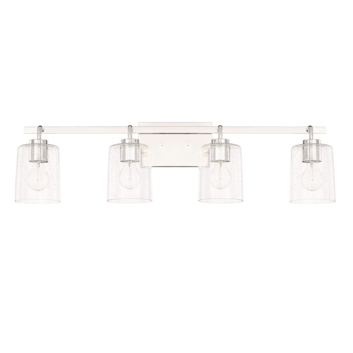 HomePlace by Capital Lighting Greyson 4 Light Vanity, Chrome - 128541CH-449