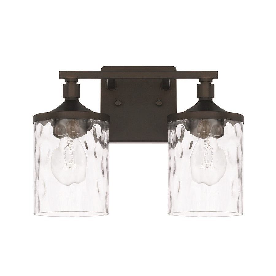 HomePlace by Capital Lighting Colton 2 Light Vanity, Bronze - 128821BZ-451