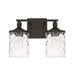HomePlace by Capital Lighting Colton 2 Light Vanity, Matte Black - 128821MB-451