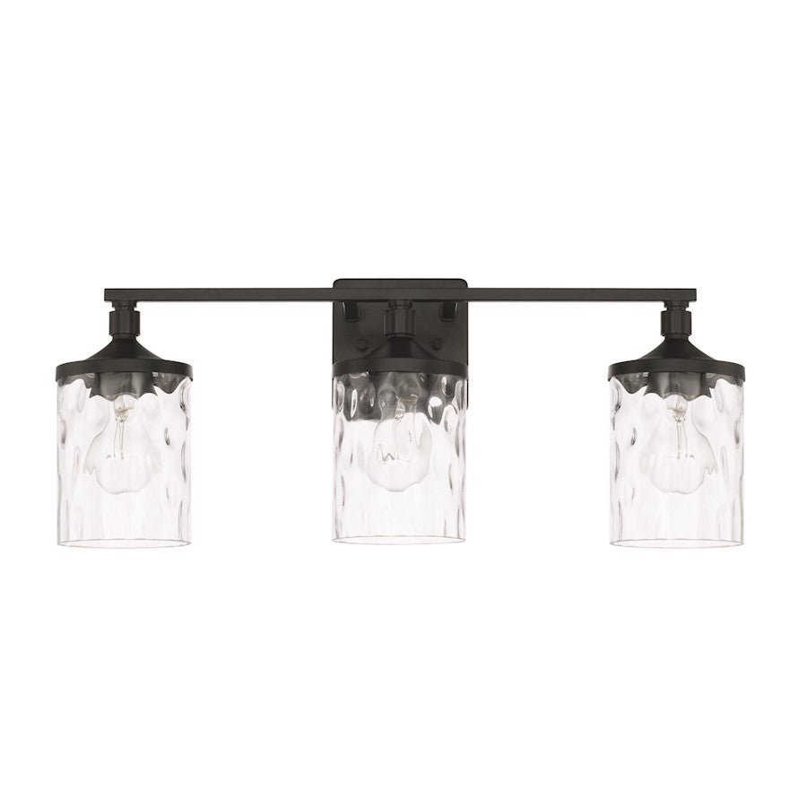 HomePlace by Capital Lighting Colton 3 Light Vanity, Matte Black - 128831MB-451