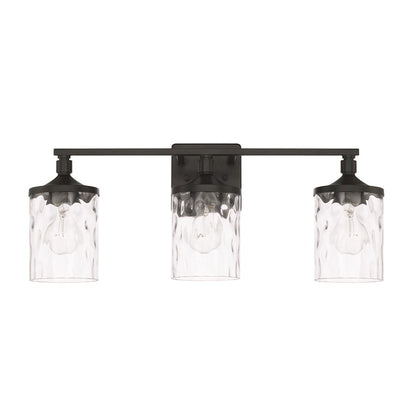 HomePlace by Capital Lighting Colton 3 Light Vanity, Matte Black - 128831MB-451