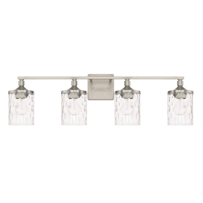 HomePlace by Capital Lighting Colton 4 Light Vanity, Nickel - 128841BN-451