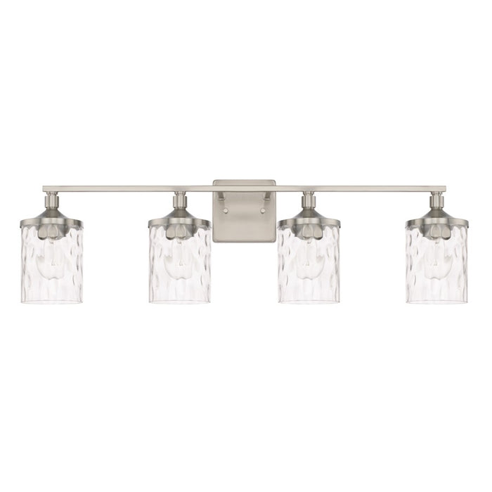 HomePlace by Capital Lighting Colton 4 Light Vanity, Nickel - 128841BN-451