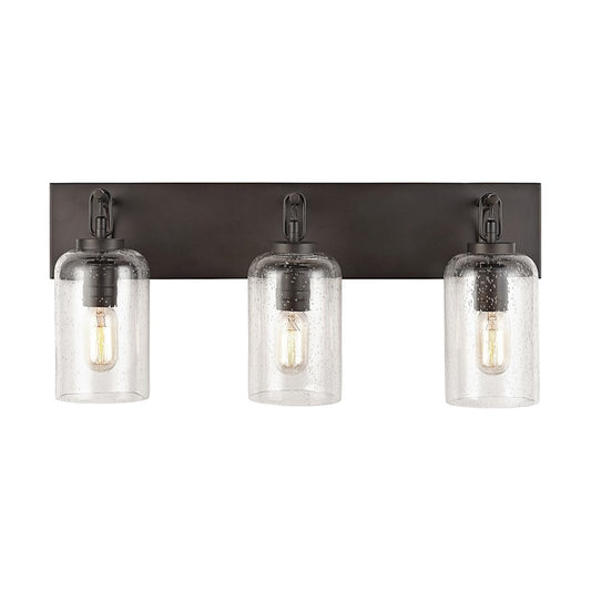 Urban Industrial Bathroom Vanity Light, Old Bronze