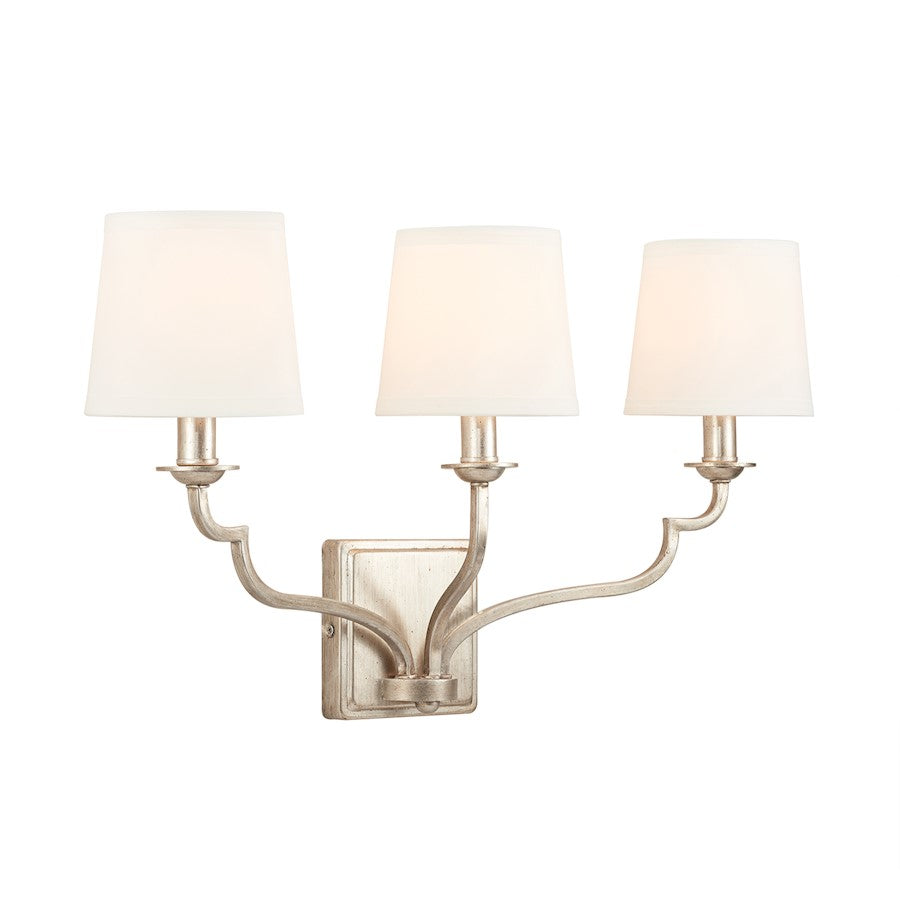 Capital Lighting Ophelia 3-Light Vanity, Winter Gold - 138731WG-698