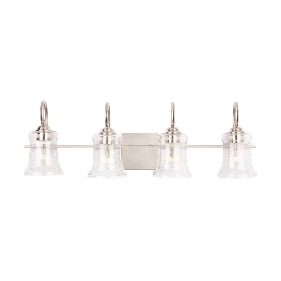 4 Light Bathroom Vanity Light, Nickel