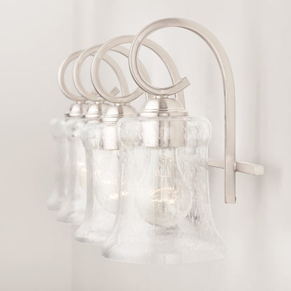 4 Light Bathroom Vanity Light, Nickel