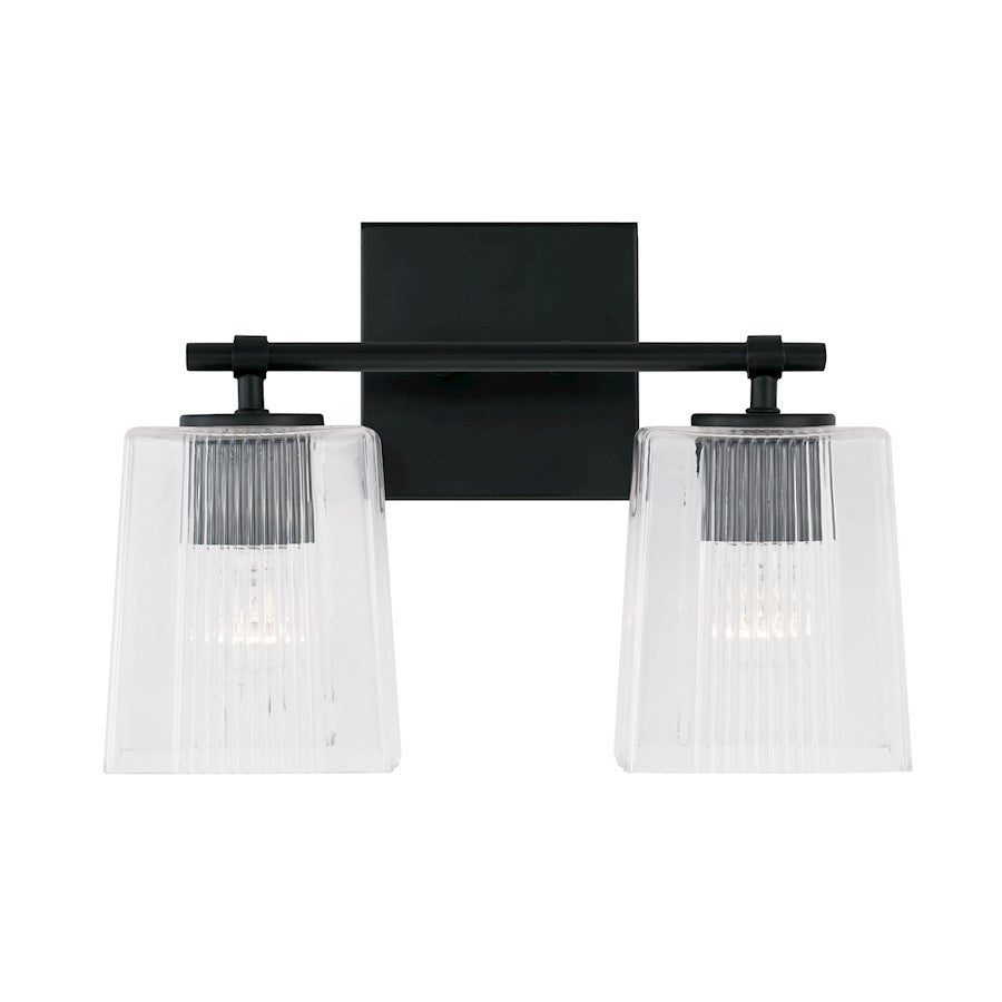 Bathroom Vanity Light, Clear Fluted