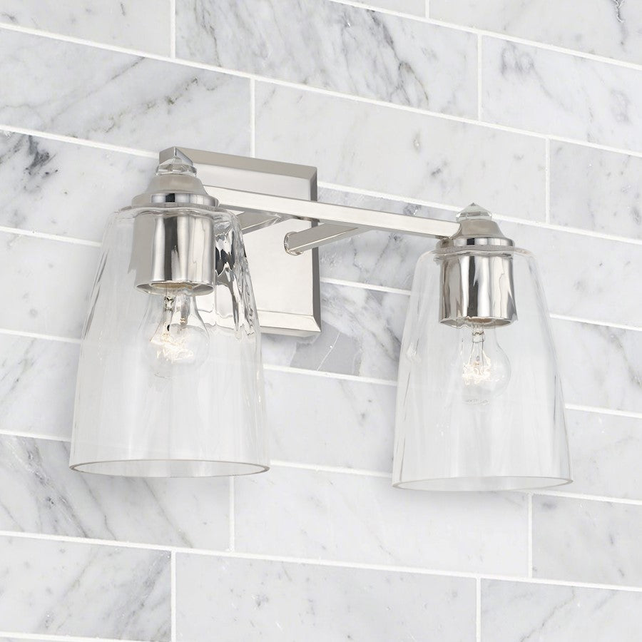 Bathroom Vanity Light in Polished Nickel