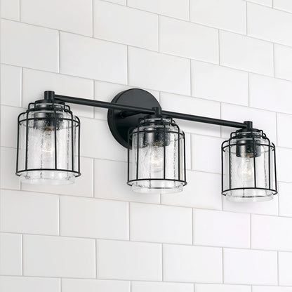 Bathroom Vanity Light, Matte Black