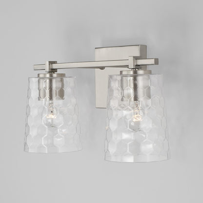 Bathroom Vanity Light, Clear Honeycomb