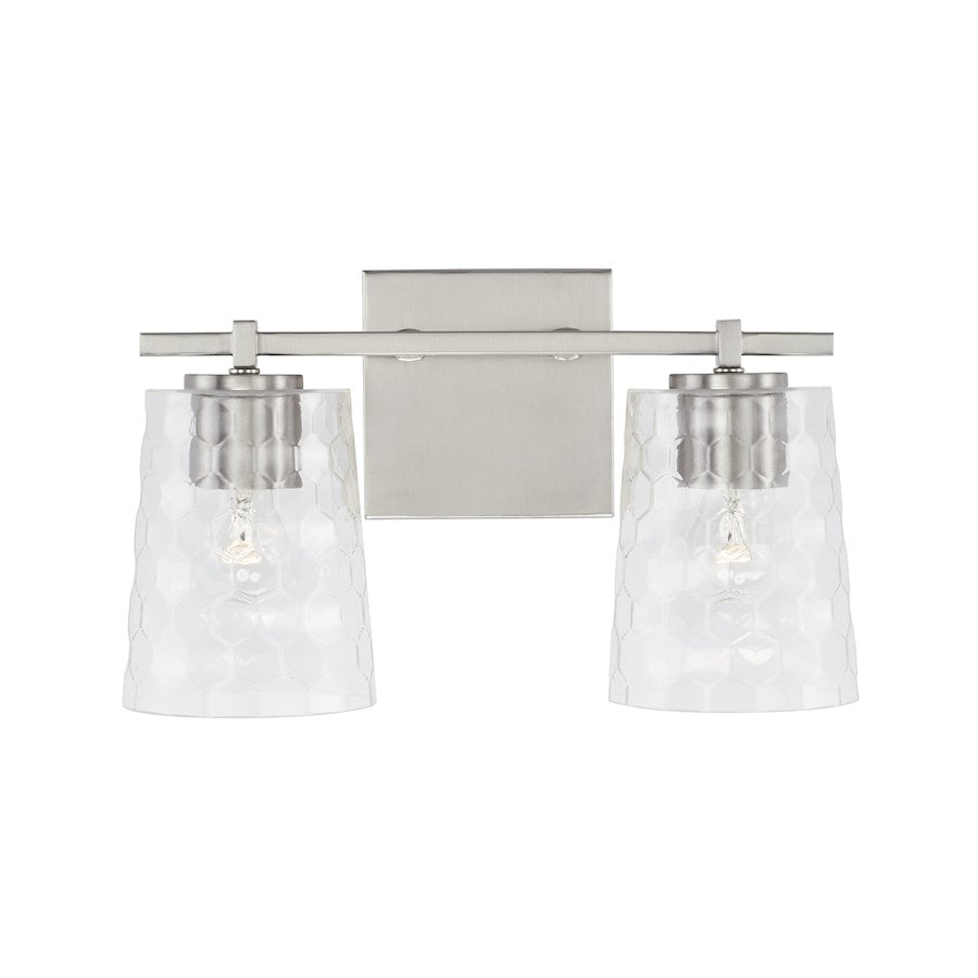 Bathroom Vanity Light, Clear Honeycomb