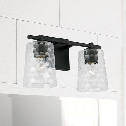 Bathroom Vanity Light, Clear Honeycomb