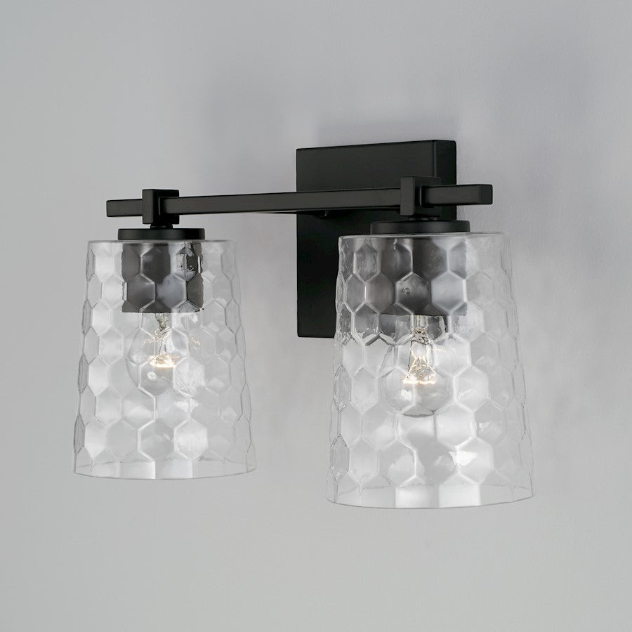 Bathroom Vanity Light, Clear Honeycomb