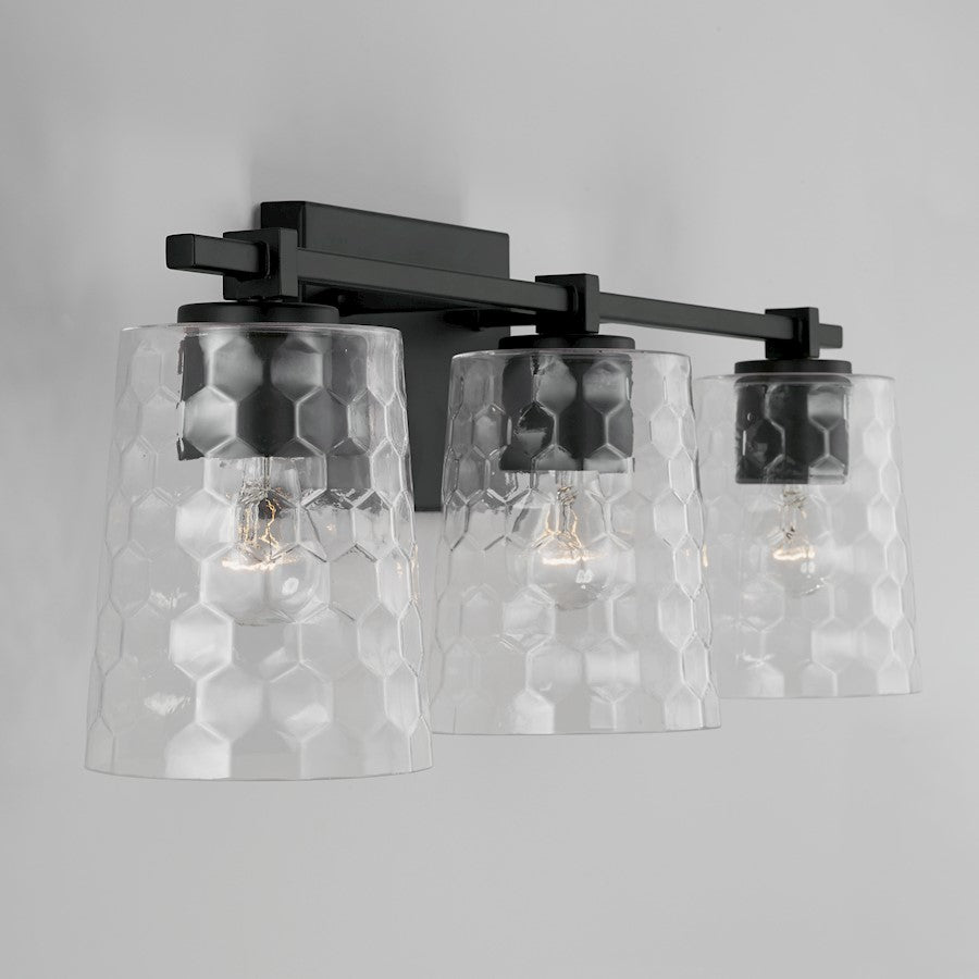 Bathroom Vanity Light, Clear Honeycomb