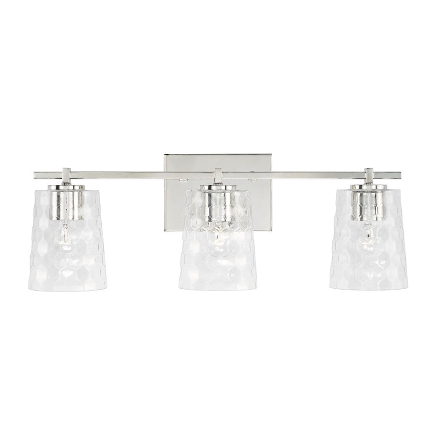 Bathroom Vanity Light, Clear Honeycomb