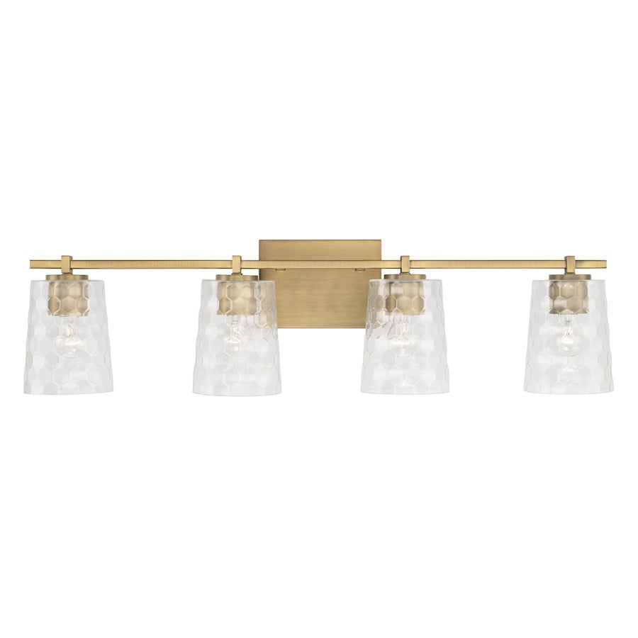 Bathroom Vanity Light, Clear Honeycomb