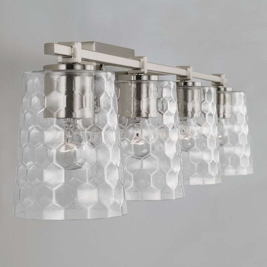 Bathroom Vanity Light, Clear Honeycomb