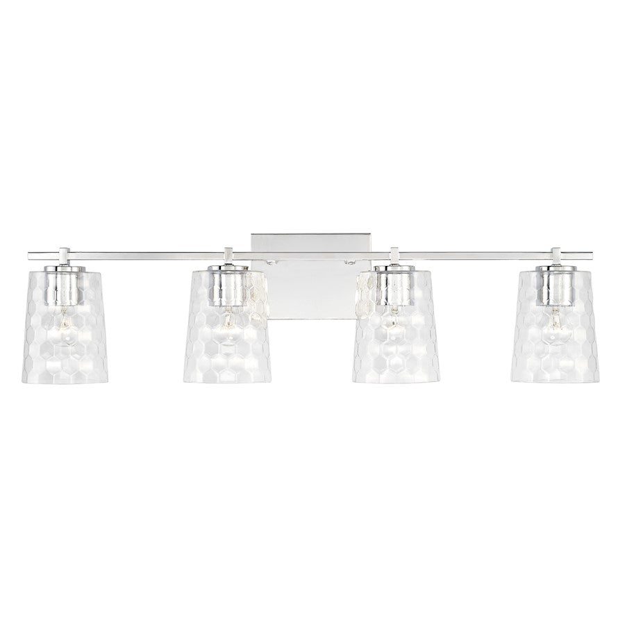 Bathroom Vanity Light, Clear Honeycomb