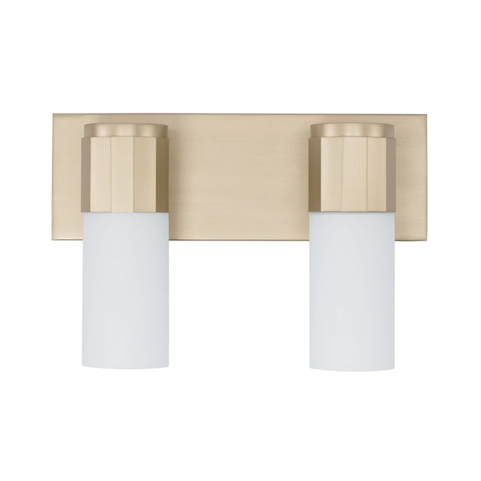 Capital Lighting Sutton 2 Light Vanity, Soft Gold/Soft White