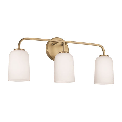 HomePlace Lighting Lawson 3 Light Vanity, Brass/Soft White - 148831AD-542