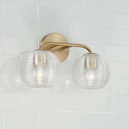 Dolan 2 Light Bathroom Vanity Light