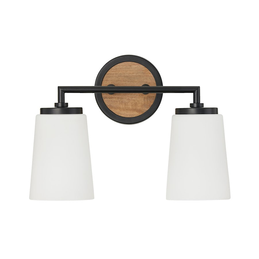 2 Bathroom Vanity Light, Wood