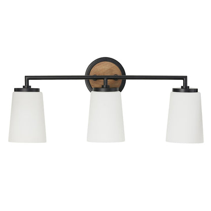 3 Bathroom Vanity Light, Wood