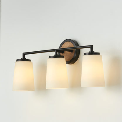 3 Bathroom Vanity Light, Wood