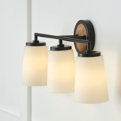 3 Bathroom Vanity Light, Wood