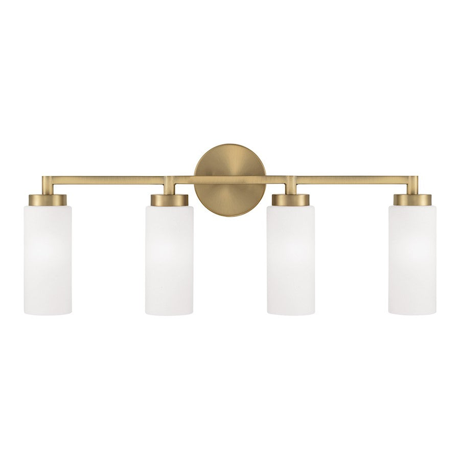 4 Light Bathroom Vanity Light, Brass