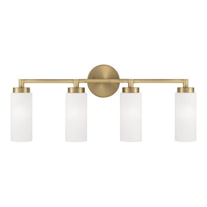 4 Light Bathroom Vanity Light, Brass