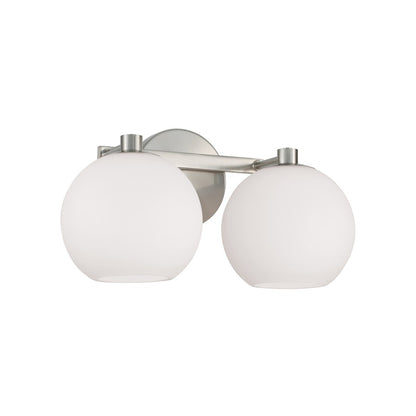 HomePlace Lighting Ansley 2 Light Vanity, Nickel/Soft White - 152121BN-548