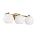 HomePlace Lighting Ansley 3 Light Vanity, Brass/Soft White - 152131AD-548