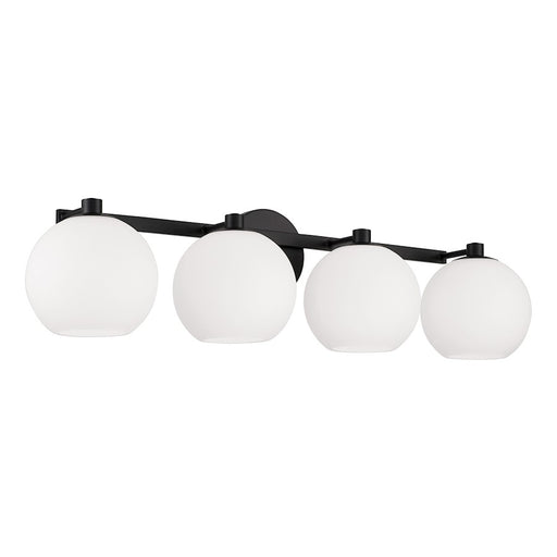 HomePlace Lighting Ansley 4 Light Vanity, Black/Soft White - 152141MB-548