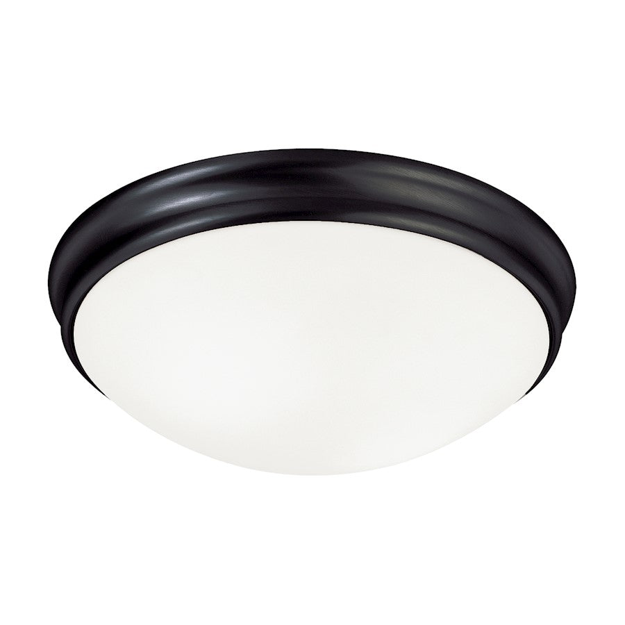 Capital Lighting Flush Mount, Matte Black