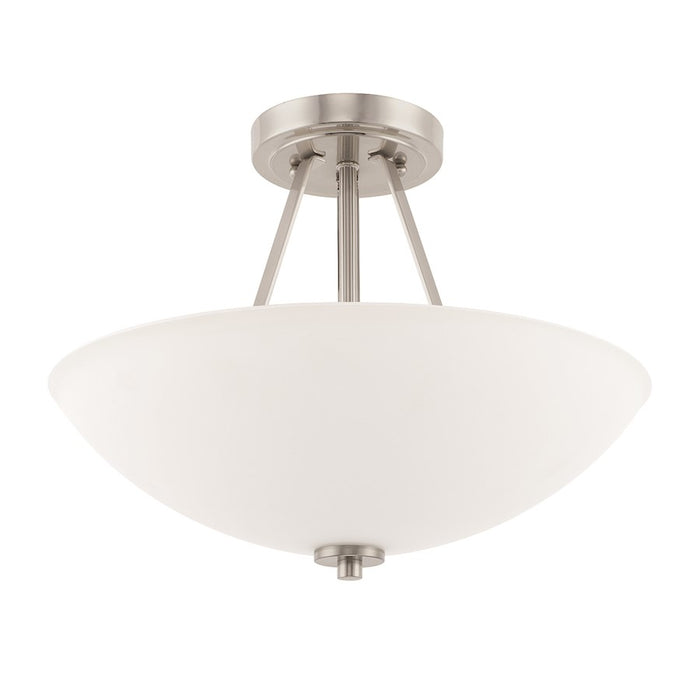 HomePlace by Capital Lighting 2 Light Semi-Flush, Brushed Nickel - 218921BN