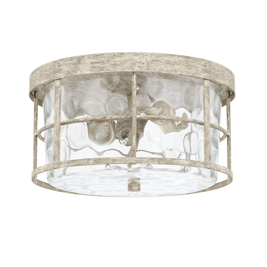 Capital Lighting Beaufort 2 Light Flush Mount, Mystic Sand - 225021MS