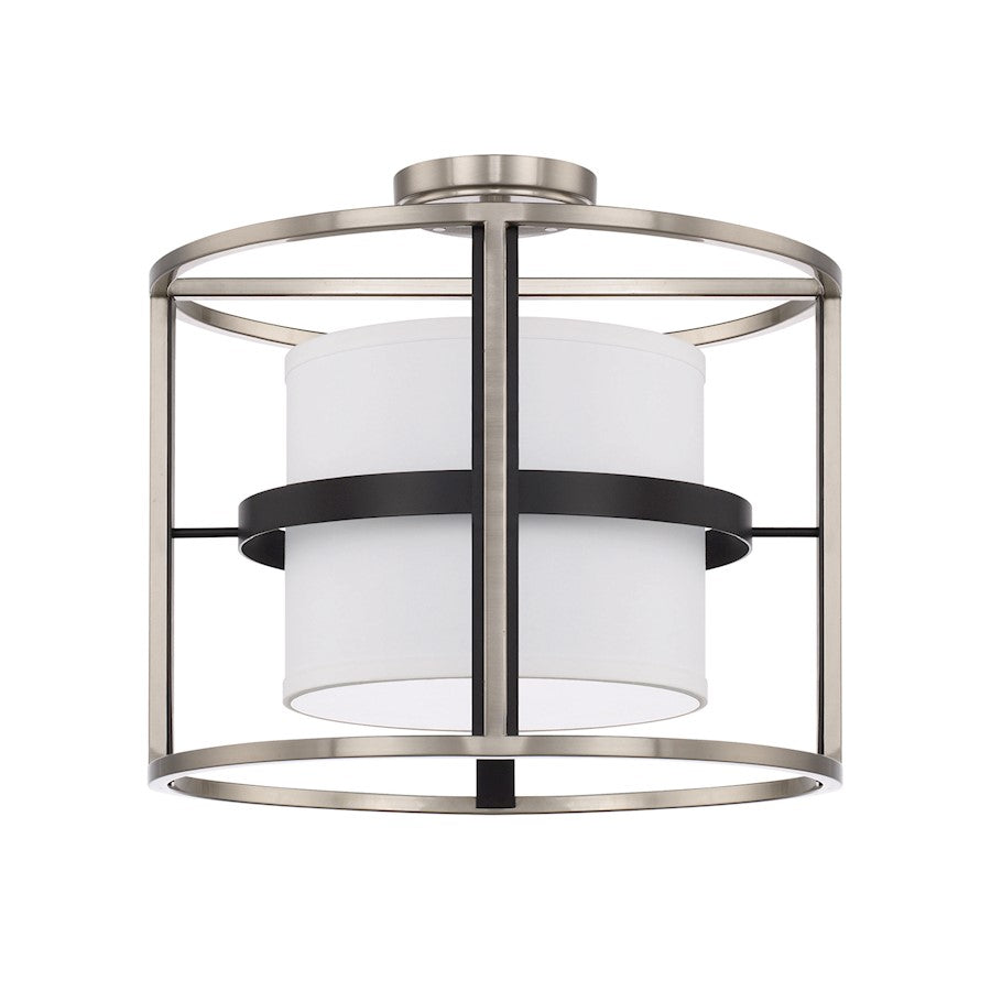 Capital Lighting Tux 4 Light Semi-Flush Dual Mount, Black Tie - 225241BT