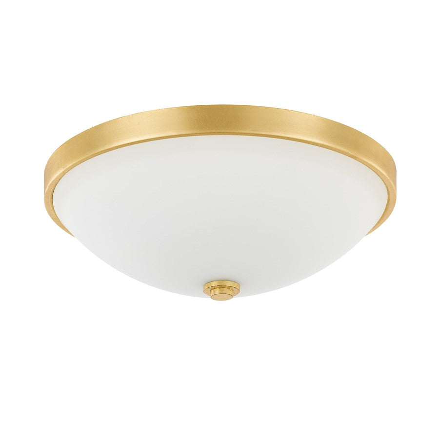 Capital Lighting 2 Light Flush Mount, Capital Gold - 2323CG-SW