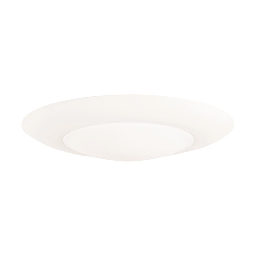 Capital Lighting 1-Light LED Flush, White/Soft White - 236411WT-LD30