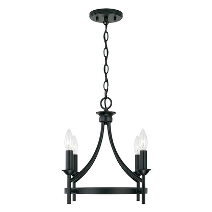 Capital Lighting Peyton 4 Light Semi Flush Mount, Black