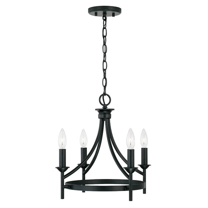 Capital Lighting Peyton 4 Light Semi Flush Mount, Black