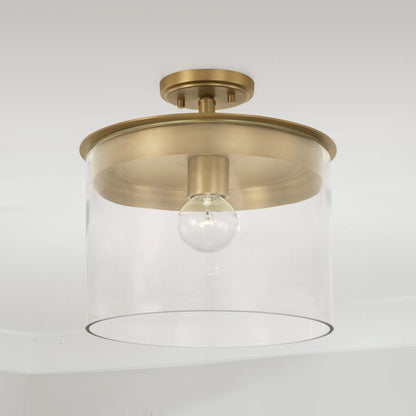 Capital Lighting Mason 1 Light Semi Flush