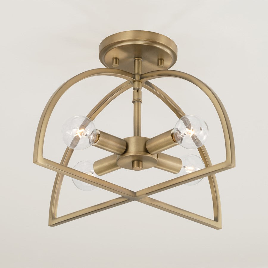 Homeplace Lighting Lawson 4 Light Semi Flush Mount