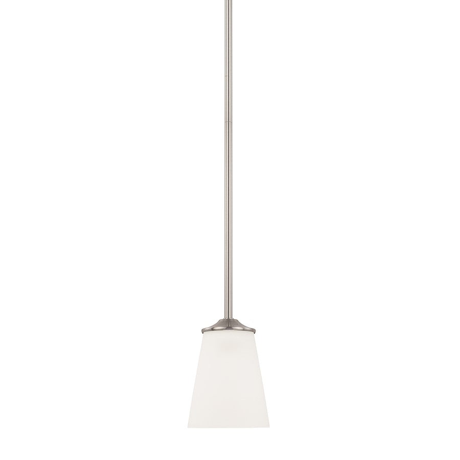 HomePlace by Capital Lighting Braylon 1 Light Pendant, Nickel - 314111BN-331