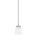 HomePlace by Capital Lighting Baxley 1 Light Pendant, Nickel - 314411BN-334