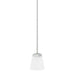 HomePlace by Capital Lighting Baxley 1 Light Pendant, Nickel - 314411PN-334