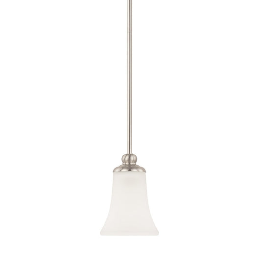 HomePlace by Capital Lighting Griffin 1 Light Pendant, Nickel - 314511BN-335